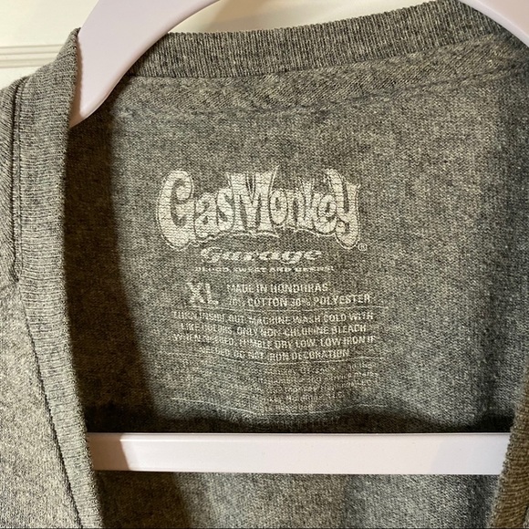 Gas Monkey Garage Gray Short Sleeve Tee XL - Picture 4 of 5